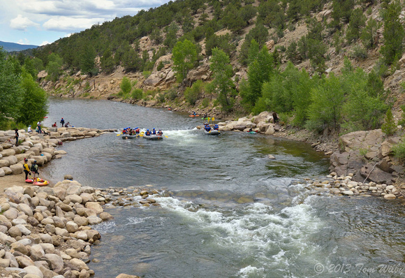 The Arkansas River is great for rafting