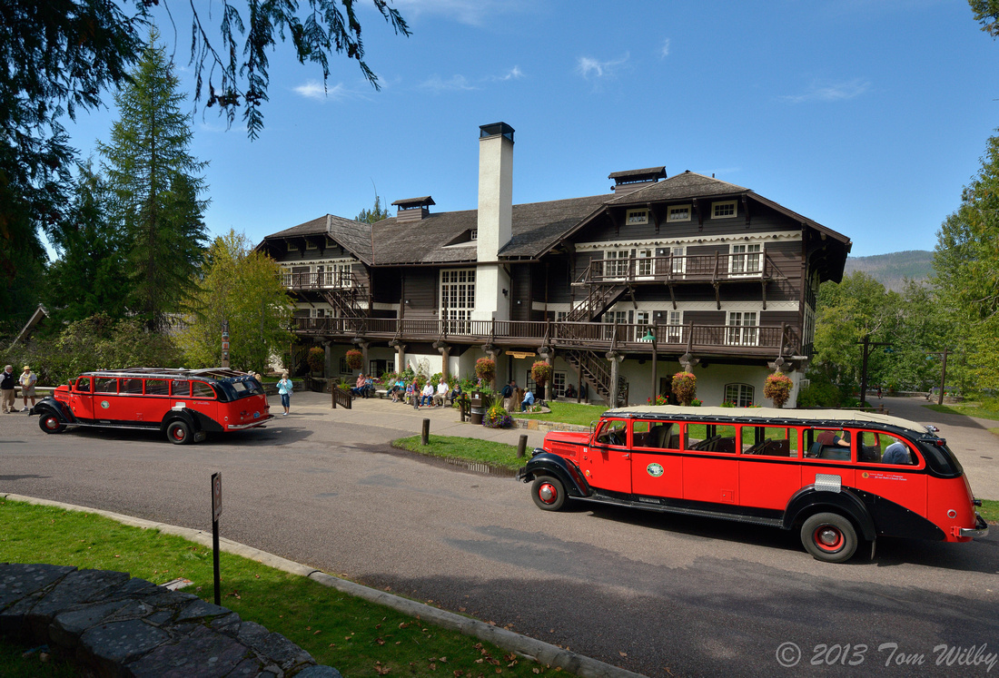 Historic Lake McDonald Lodge On the west side of park