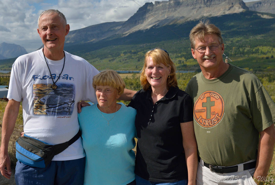 A Small world! Steve & Vic were also visiting Glacier with Vicki's Aunt Linda & Uncle Jeff.
