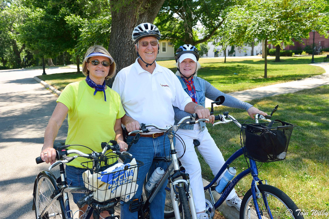 Jeanie, Jerry and Ruth on the Great Miami River Trail